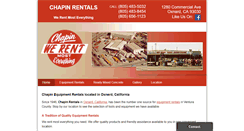 Desktop Screenshot of chapinrentals.com