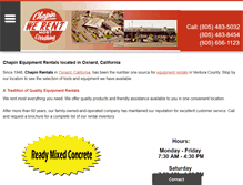 Tablet Screenshot of chapinrentals.com